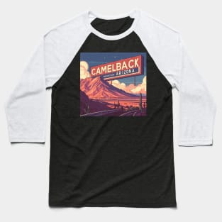 Retro Camelback mountain phoenix az Baseball T-Shirt